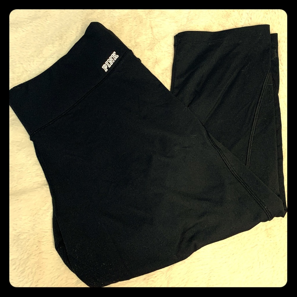PINK Black Capri leggings